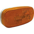RV Designer L905 Oblong Reflex Incandescent Marker Light White base, Amber - image 1