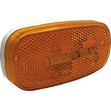 RV Designer L905 Oblong Reflex Incandescent Marker Light White base, Amber - image 1