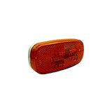 RV Designer L905 Oblong Reflex Incandescent Marker Light White base, Amber - image 2