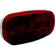 RV Designer L907 Oblong Reflex Incandescent Marker Light White Base, Red - image 1