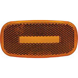 RV Designer L909 Replacement Lens, Oblong Reflex Marker Light, Amber LED - image 1