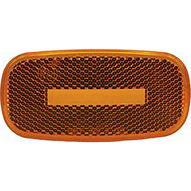 RV Designer L909 Replacement Lens, Oblong Reflex Marker Light, Amber LED - image 1