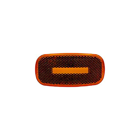 RV Designer L909 Replacement Lens, Oblong Reflex Marker Light, Amber LED - image 2
