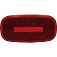 RV Designer L910 Replacement Lens, Oblong Reflex Marker Light, Red LED - image 1