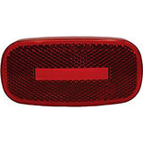 RV Designer L910 Replacement Lens, Oblong Reflex Marker Light, Red LED - image 1