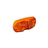 RV Designer L911 Double Bulls Eye LED Marker Light, Amber, 4" X 2" - image 2
