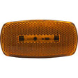 RV Designer L912 Oblong Reflex LED Marker Light, Amber, Black base - image 1