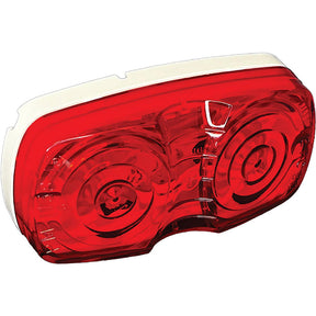 RV Designer L913 Double Bulls Eye LED Marker Light, Red, 4" X 2" - image 1