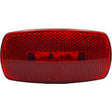 RV Designer L914 Oblong Reflex LED Marker Light, Red, Black base - image 1