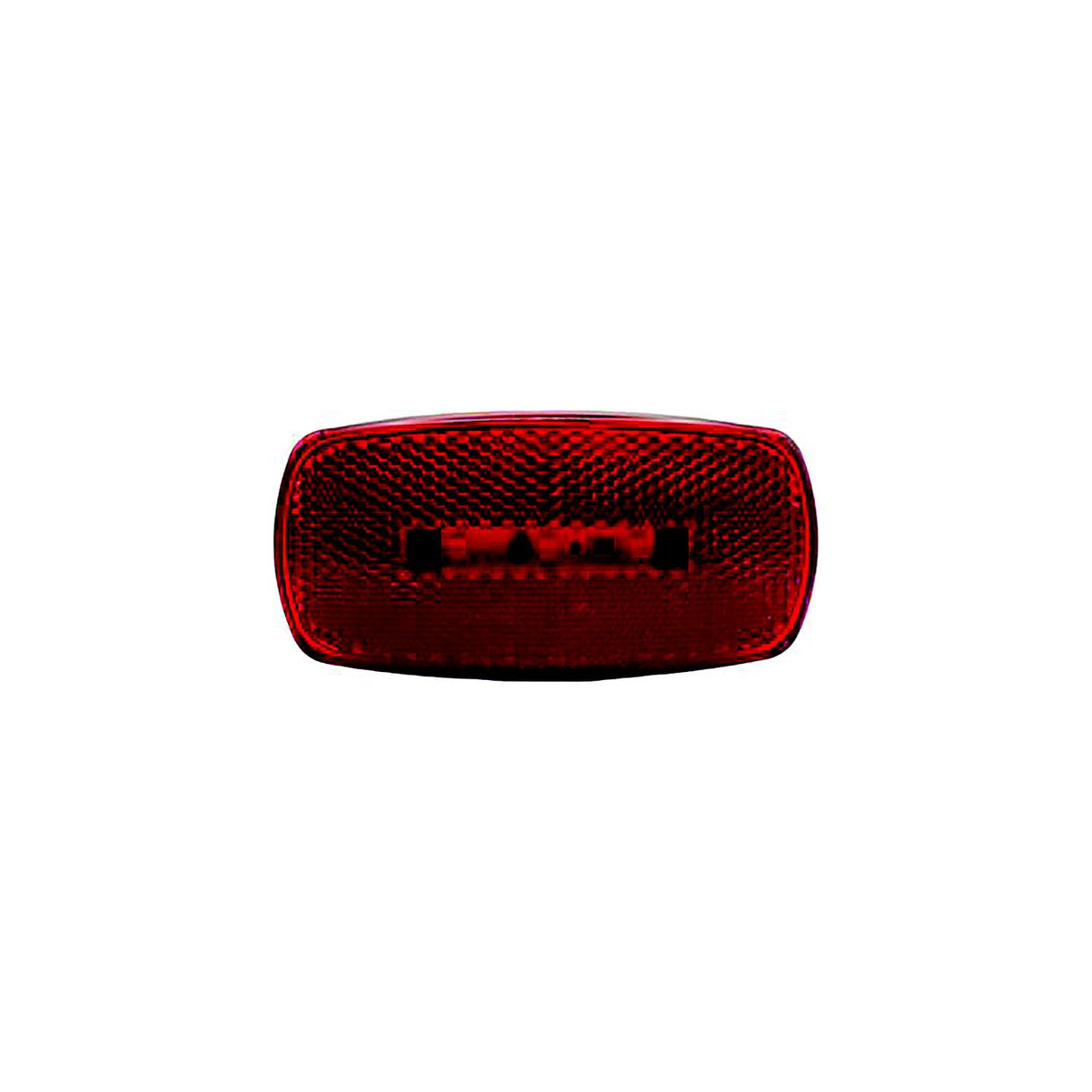 RV Designer L914 Oblong Reflex LED Marker Light, Red, Black base - image 2