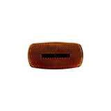 RV Designer L916 Oblong Reflex Incandescent Marker Light, Black Base, Amber - image 2