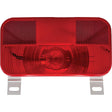 RV Designer L961 Incandescent Rectangular License Light & Bracket, Red, 8.5625" X 4.625" - image 1
