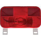 RV Designer L961 Incandescent Rectangular License Light & Bracket, Red, 8.5625" X 4.625" - image 1