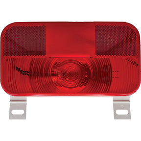 RV Designer L961 Incandescent Rectangular License Light & Bracket, Red, 8.5625" X 4.625" - image 1
