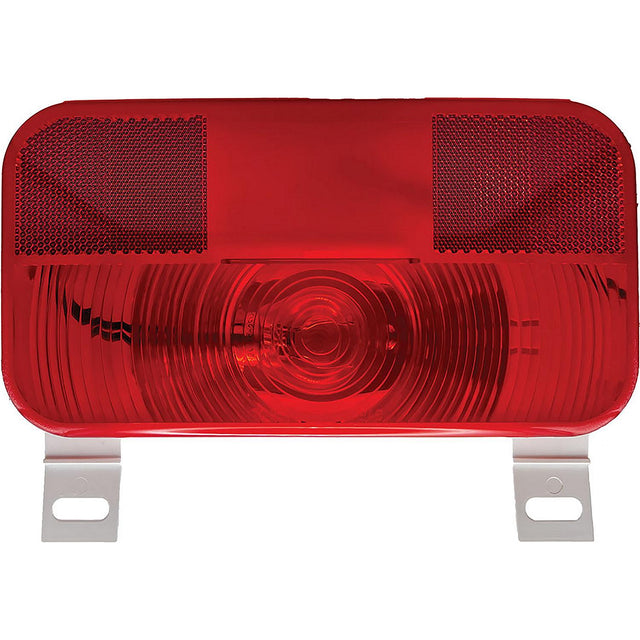 RV Designer L961 Incandescent Rectangular License Light & Bracket, Red, 8.5625" X 4.625" - image 1