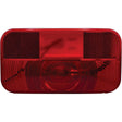 RV Designer L963 Incandescent Rectangular Tail Light With Reflex, Red, 8.5625" X 3.125" - image 1
