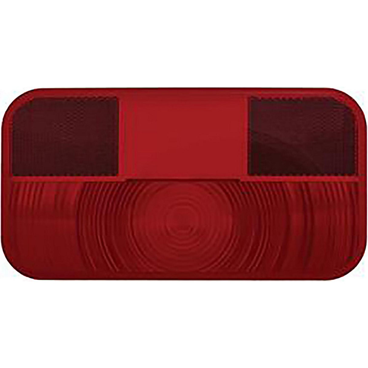 RV Designer L964 Replacement Lens for Incand. Rectangular Taillight with Reflex, Red - image 2