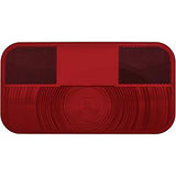 RV Designer L964 Replacement Lens for Incand. Rectangular Taillight with Reflex, Red - image 2