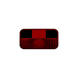RV Designer L964 Replacement Lens for Incand. Rectangular Taillight with Reflex, Red - image 1
