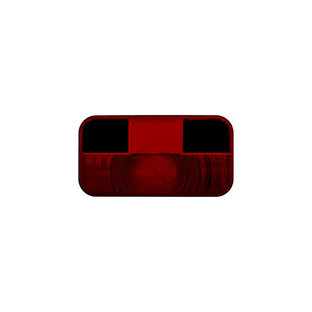 RV Designer L964 Replacement Lens for Incand. Rectangular Taillight with Reflex, Red - image 1