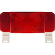 RV Designer L981 LED RV Combination Tail Light with License Illuminator, White Base, Red - image 1