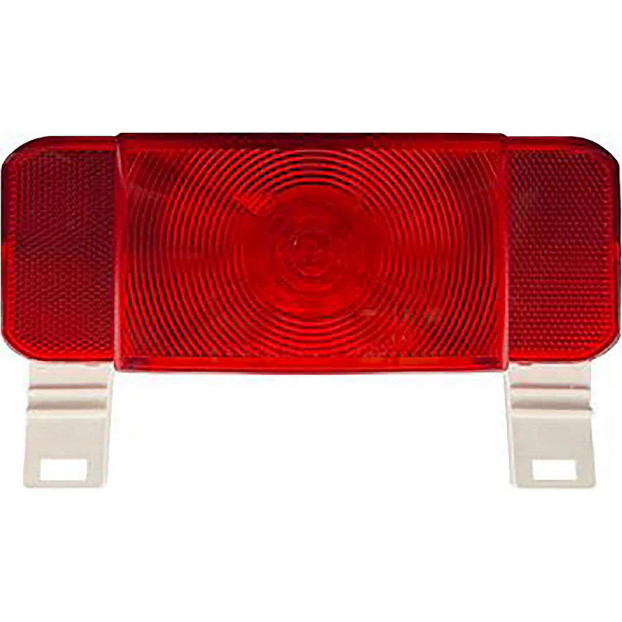 RV Designer L981 LED RV Combination Tail Light with License Illuminator, White Base, Red - image 1