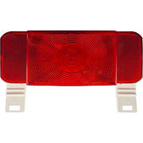 RV Designer L981 LED RV Combination Tail Light with License Illuminator, White Base, Red - image 1