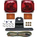 RV Designer L990 Rear Trailer Light Kit, Under 80" Complete Kit, Red, White & Amber, 4.75" X 4.50" - image 1