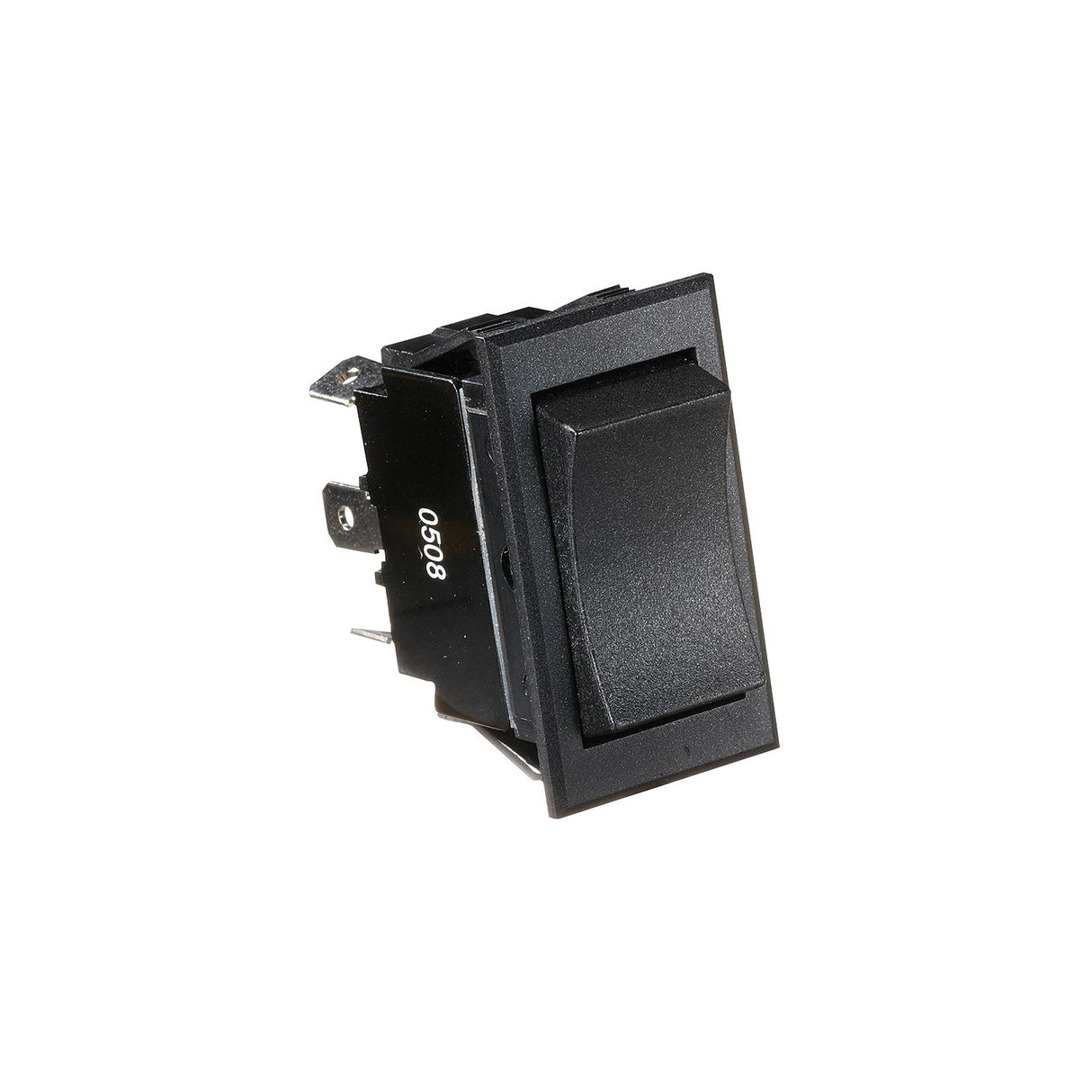 RV Designer Black Rocker Switch-20 A, 6 Terminal, Momentary On/Off/Momentary On. Cut-Out 1.46" x 0.83" - DPDT - S225 - image 1