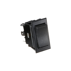 RV Designer Black Rocker Switch-20 A, 6 Terminal, Momentary On/Off/Momentary On. Cut-Out 1.46" x 0.83" - DPDT - S225 - image 1