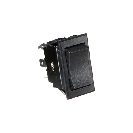 RV Designer Black Rocker Switch-20 A, 6 Terminal, Momentary On/Off/Momentary On. Cut-Out 1.46" x 0.83" - DPDT - S225 - image 1