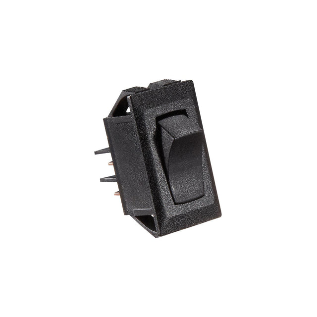 RV Designer Black Rocker Switch, 10 A, On/Off - SPST - Cut-Out .550" x 1.125" - S261 - image 1
