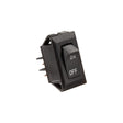 RV Designer Black Rocker Switch w/Silver text, 10 A, On/Off - SPST - Cut-Out .550" x 1.125" - S269 - image 1