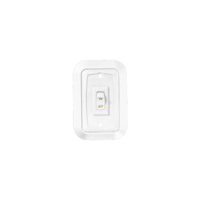 RV Designer Wall Plate Switch, White, Single, 3.53" x 2.39", On/Off - SPST - Includes Raised Bezel, Plate and Switch - S653 - image 1