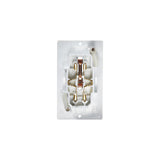 RV Designer "Self Contained" White Dual Outlet w/Cover-Plate - S811 - image 1