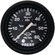 Faria Euro Black Gauges - Water Pressure Gauge Kit (60 PSI) - 12875 - image 1