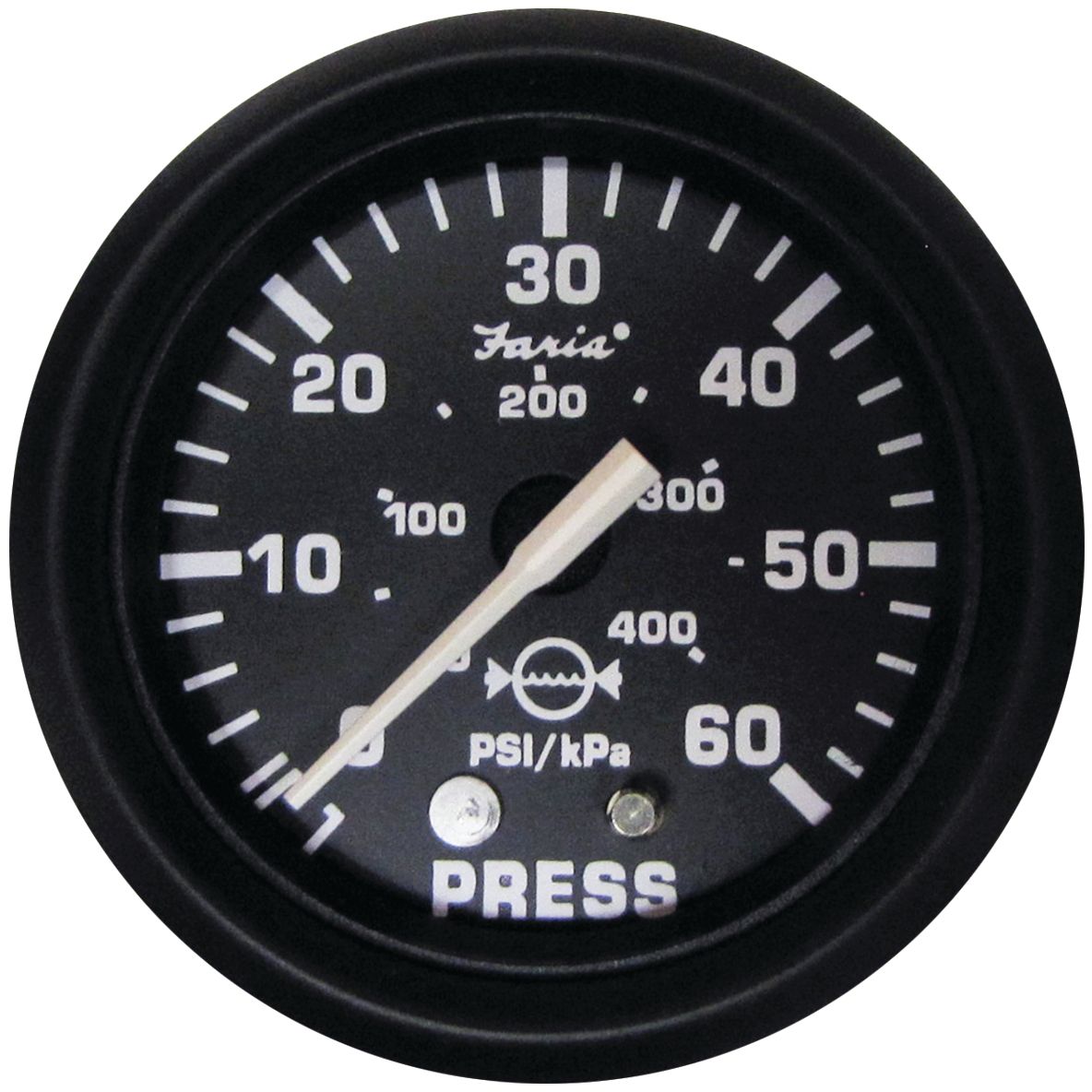 Faria Euro Black Gauges - Water Pressure Gauge Kit (60 PSI) - 12875 - image 1