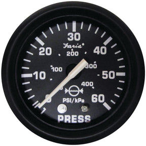 Faria Euro Black Gauges - Water Pressure Gauge Kit (60 PSI) - 12875 - image 1
