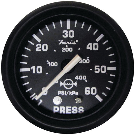 Faria Euro Black Gauges - Water Pressure Gauge Kit (60 PSI) - 12875 - image 1