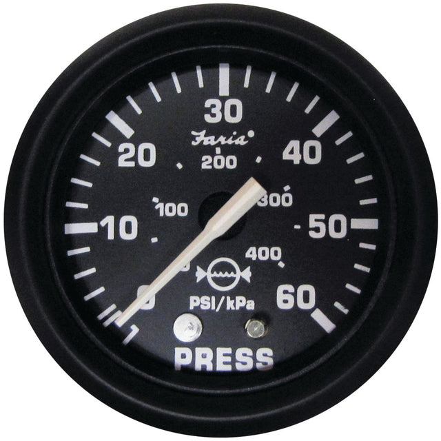 Faria Euro Black Gauges - Water Pressure Gauge Kit (60 PSI) - 12875 - image 1