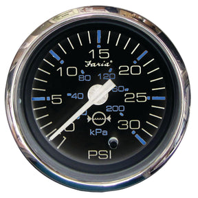Faria Chesapeake Black Stainless Steel Gauges - Water Pressure Gauge Kit (30 PSI) - 13712 - image 1