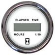 Faria Chesapeake White Stainless Steel Gauges - Hourmeter (Digital) - 13815 - image 1