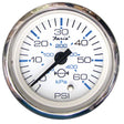 Faria Chesapeake White Stainless Steel Gauges - Water Pressure Gauge Kit (60 PSI) - 13875 - image 1