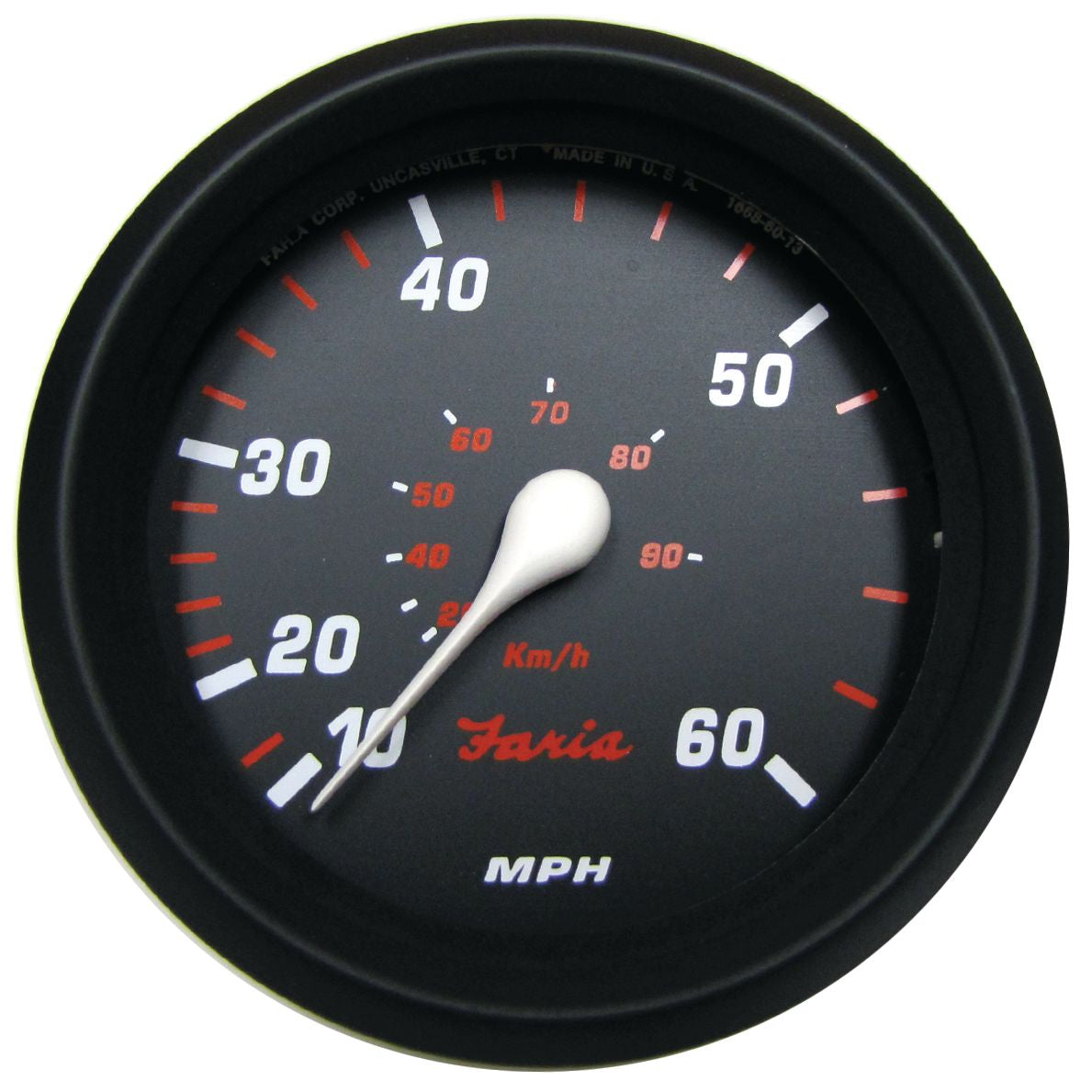 Faria Professional Red Gauges - Speedometer (60 MPH) - 34611 - image 1