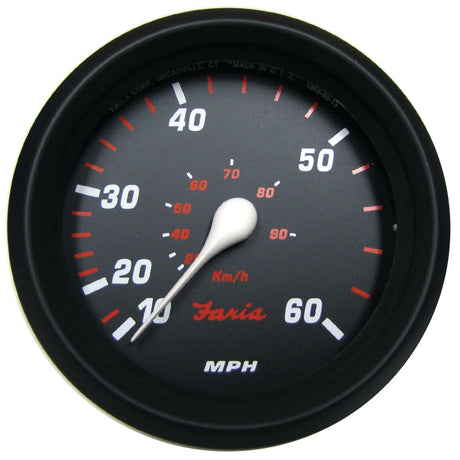 Faria Professional Red Gauges - Speedometer (60 MPH) - 34611 - image 1