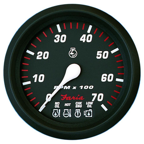 Faria Professional Red Gauges - Tachometer with SystemCheck Indicator - 34650 - image 1