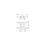 Sea-Dog Line SeaDog 0433601 Heavy Duty Nylon Cleat, Black, 1 pr. - image 2