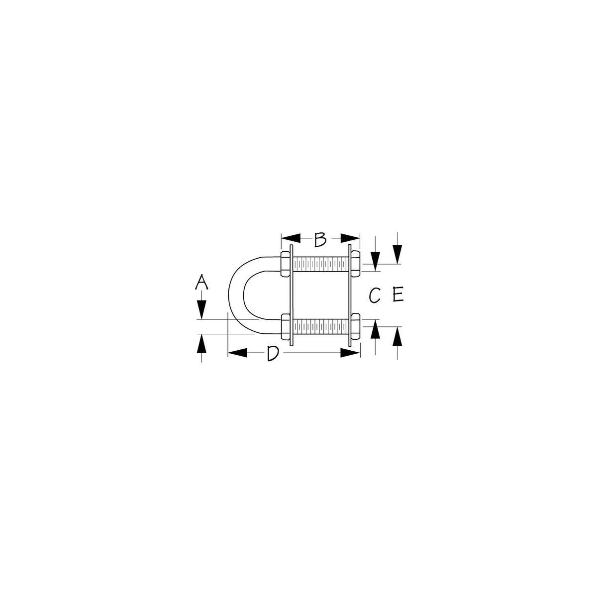 Sea-Dog Stern Eye - 3/8" x 3-1/2" - Machined 304 Stainless Steel [080135-1] - official Sea-Dog Line product image 2