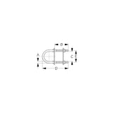Sea-Dog Line Sea-Dog 0802531 U-Bolt - Stainless Steel, 3/16" - 080253-1 - official Sea-Dog Line product image 2