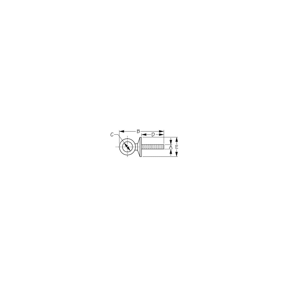 Sea-Dog Line Sea-Dog 0804631 Eye Bolt w/Shoulder, 1/2" I.D. - 080463-1 - official Sea-Dog Line product image 3